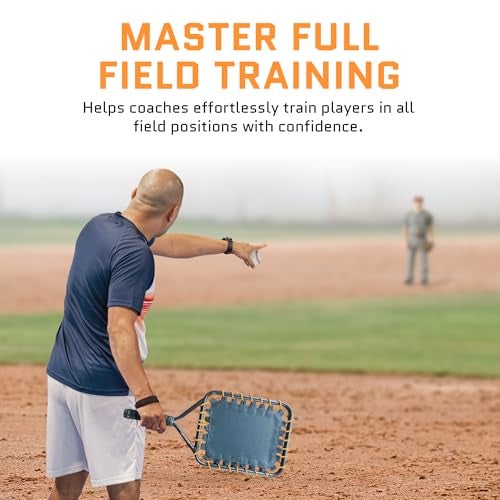 ACELETIQS Fungo Racket Fugo Bat Baseball Racket Training Equipment | 1lb Extreme Lightweight Baseball and Softball Training Equipment | Perfect Parent/Coach Accesories (Bungee Netting) - Image 2