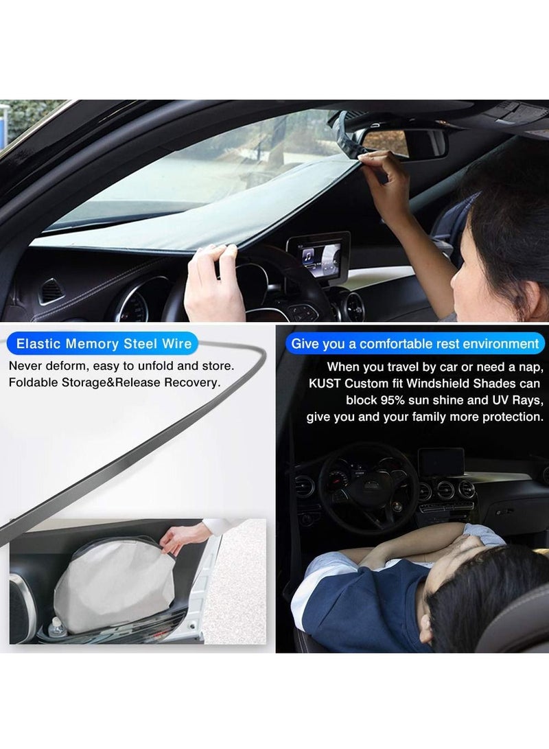 Windshield Sun Shade for Tesla Model 3 2016-2022, Sunshade Window Shade Foldable Blocks UV Rays Keep Your Car Cooler, Design for Tesla Accessories
