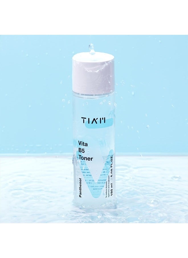 TIAM - TIAM Vita B5 Toner, Deep Hydrating Toner Korean, Low pH Toner for Dry Sensitive Skin, Toner for Combination Skin, b5 Vitamin, Alcohol Free, Fragrance Free, 6.1 Fl Oz - Image 1