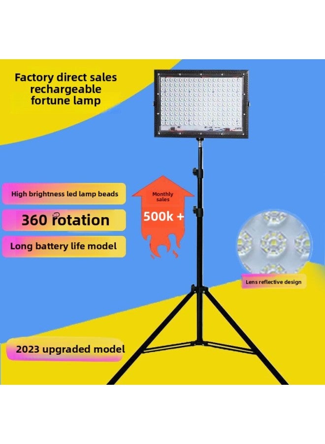 Charging Light Night Market Stall Light LED Spotlight Camping Outdoor Live Light Light Retractable Light Stand-Specification:1058wh+ 2.1m Stand With Long Battery Life - Rechargeable Model (built-in Lithium Battery, No Wiring Required)  - Image 3