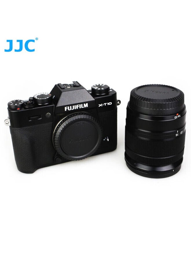 JJC غطاء عدسة متوافق من Jjc لجسم كاميرا فوجي بدون مرآة، غطاء عدسة خلفي لـ Xm5 Xt4 Xs10 Xt50 Xt30 الجيل الثاني Xa7/5 Xt3 Xt20 Xt200 ملحقات، تركيب X - Image 2