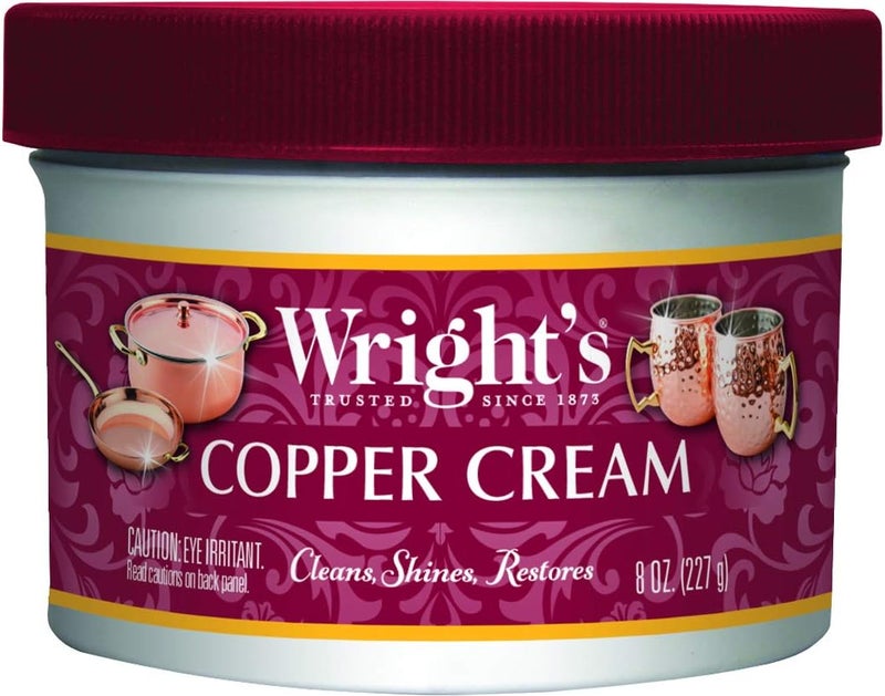 Wright's منظف الكريمة للنحاس والنحاس الأصفر من رايت 8 أونصات - Image 1