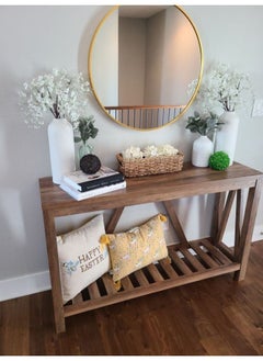 Art Wood Console Tables 29x111x90 Cm-Brown 