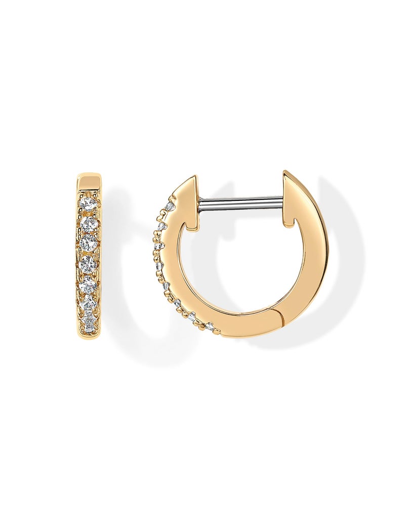 PAVOI Womens 14K Yellow Gold-Plated-Base Cubic Zirconia Cuff Earring - Image 1