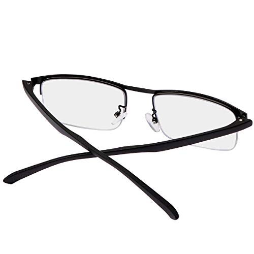 MIRYEA Progressive Multifocus Computer Reading Glasses Blue Light Blocking Multifocal Readers for Men and Women Multi Focus Eyeglasses Eyewear Anti Glare Light Weight TR90 Semi-rimless Frame - Image 5