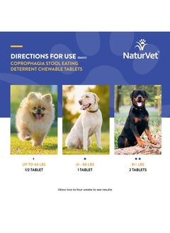 – Coprophagia Stool Eating Deterrent Plus Breath Aid | Deters Dogs from Consuming Stool | Enhanced with Breath Freshener, Enzymes & Probiotics | 60 Chewable Tablets