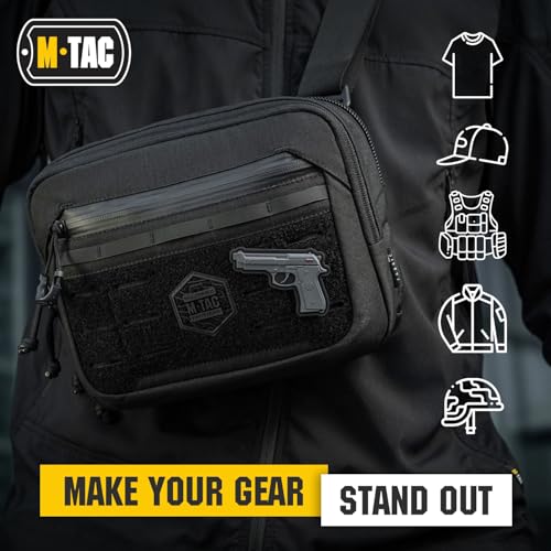 M-Tac Morale Patches 3D PVC - Us Army Patch -Tactical Patch BerettaGrey Military Hook Fasteners (Grey) - Image 4