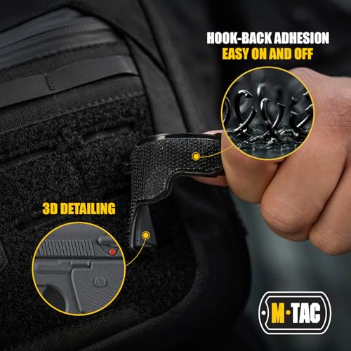 M-Tac Morale Patches 3D PVC - Us Army Patch -Tactical Patch BerettaGrey Military Hook Fasteners (Grey) - Image 3