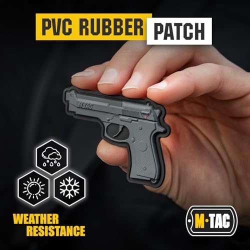 M-Tac Morale Patches 3D PVC - Us Army Patch -Tactical Patch BerettaGrey Military Hook Fasteners (Grey) - Image 5