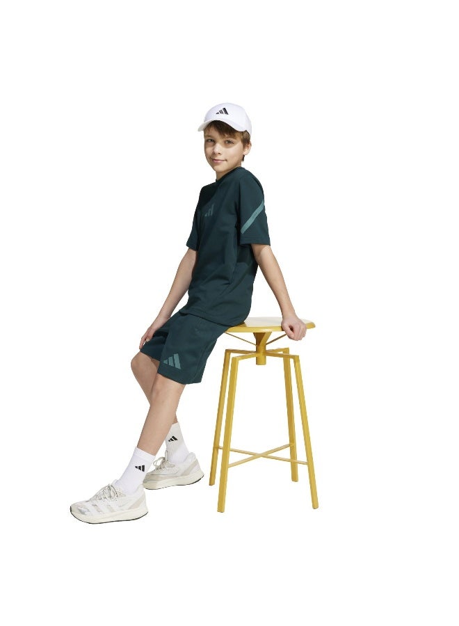 Adidas J Zne Shorts Green Training Shorts For Junior 7-8Y  - Image 4