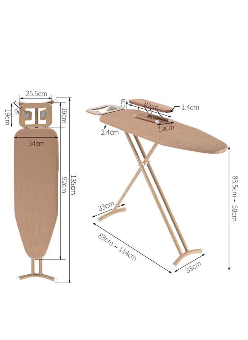 Arabest - 36" Ironing Board Small with Heat Resistant Cover,Folding Compact Ironing Board,Light Weight,Easy to Storage - Image 1