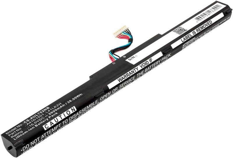 Replacement Battery for Asu's A41Lk9H,A41N1501,L41LK2H,L41LK9H,0B110-00360000,0B110-00360100,2600mAh/15V - Image 1