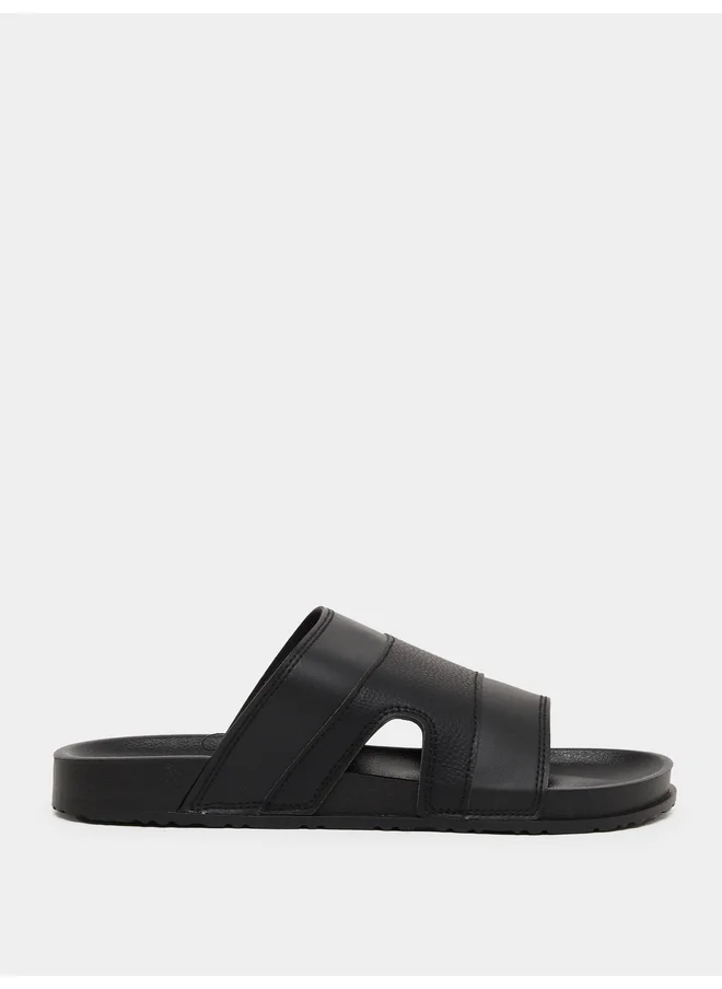 ستايلي Styli Cut Out Thick Band Slip on Sandals