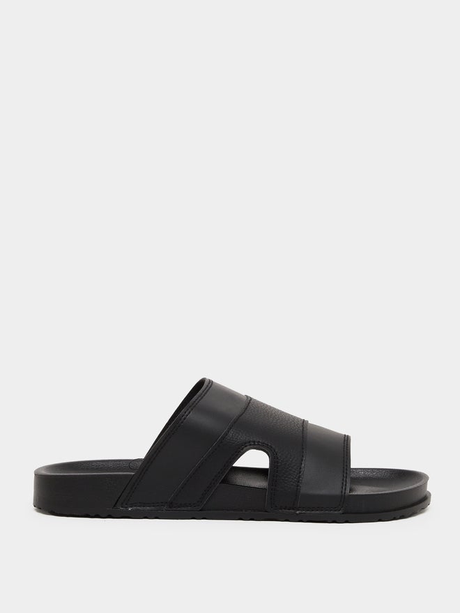 ستايلي صنادل ستايلي بحزام عريض مقصوص بدون أربطة - Image 1