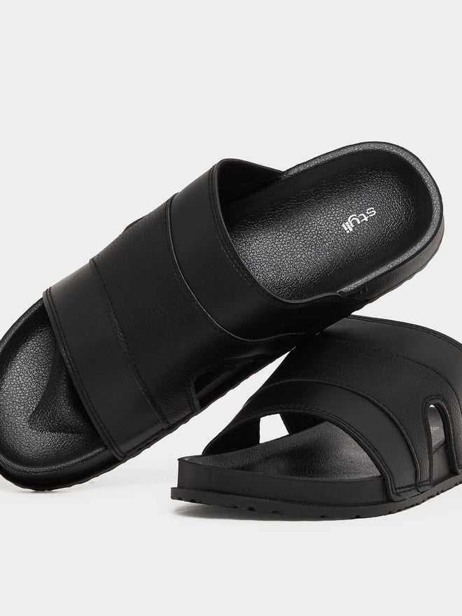 ستايلي صنادل ستايلي بحزام عريض مقصوص بدون أربطة - Image 4