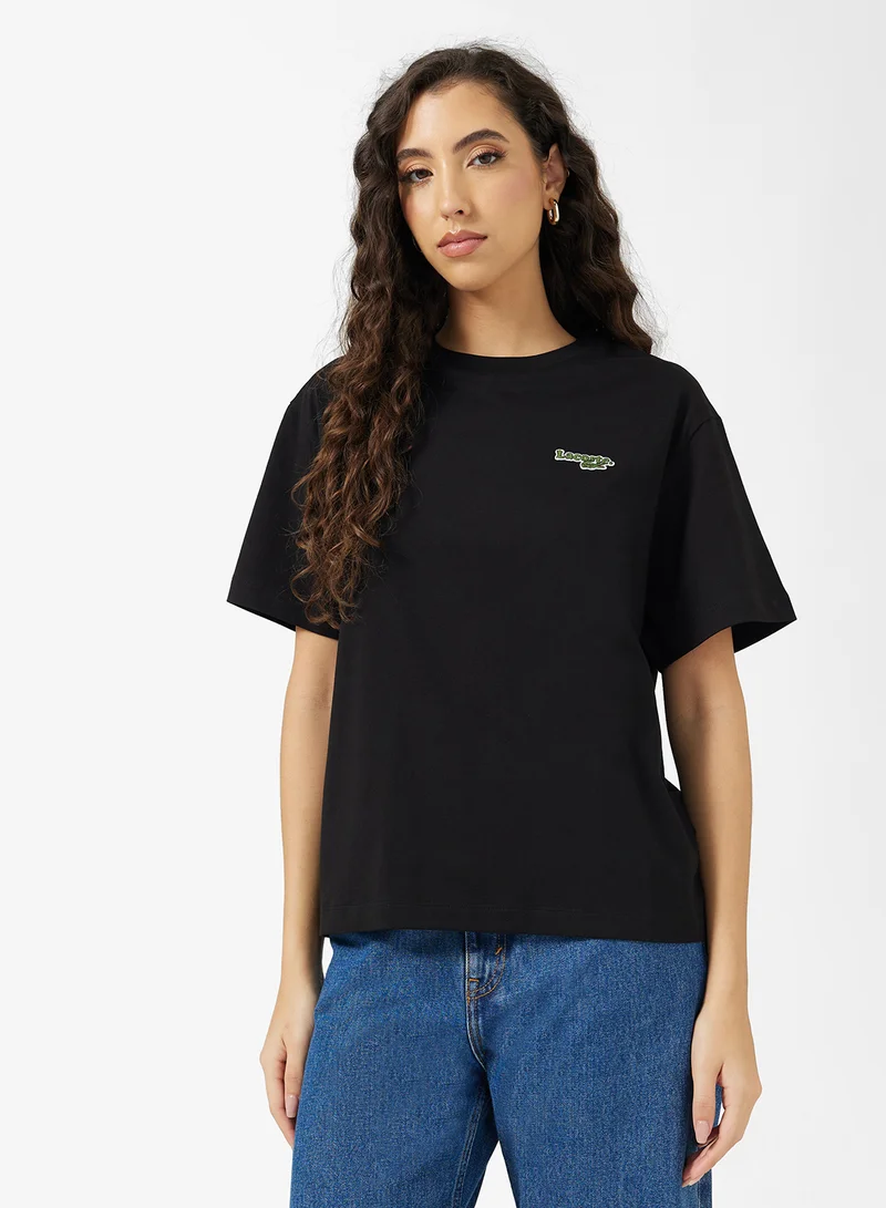 LACOSTE Oversized Crew Neck Logo T-Shirt
