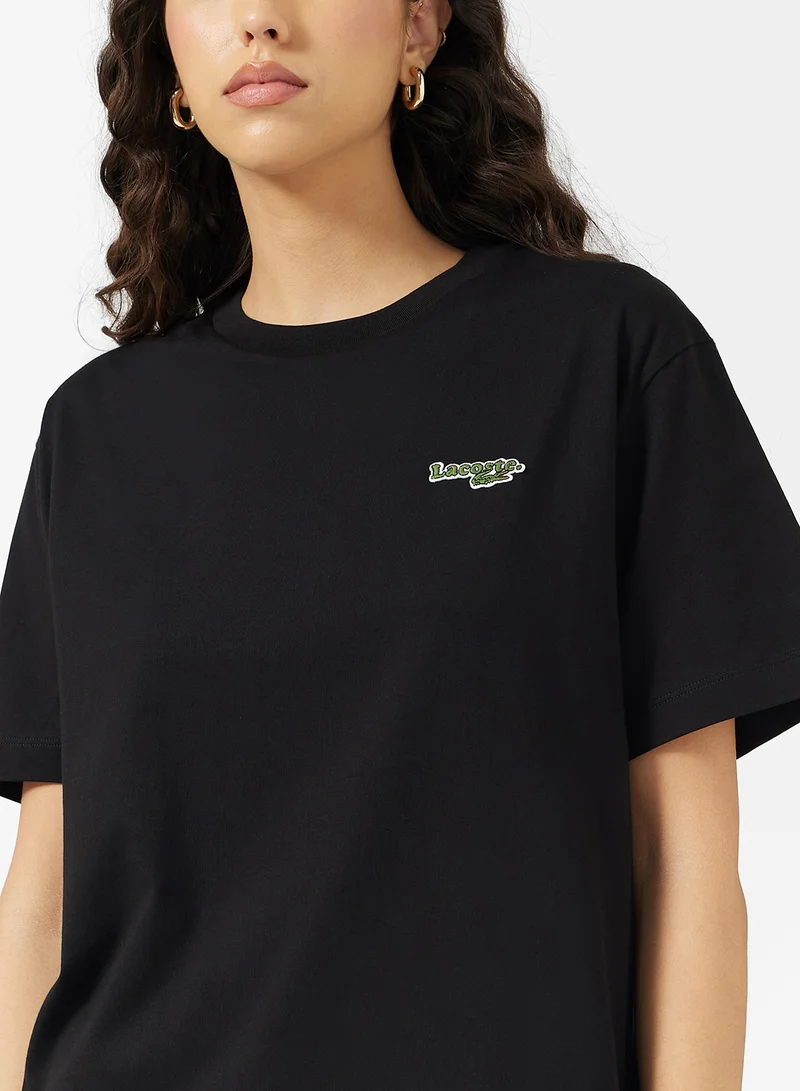 LACOSTE Oversized Crew Neck Logo T-Shirt