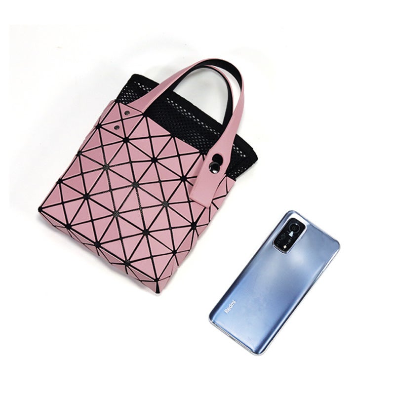 2022 New Arrival Rhombic Small Square Box Women'S Bag Geometric Triangle Handbag Mini All-Match Trendy Internet Celebrant Supply - Image 5