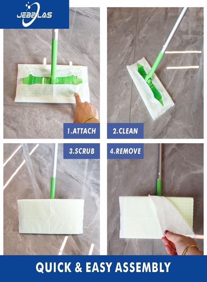 JEBBLAS Disposable Mop Refills Dry Sweeping Pad for Floor Mop Sweeping Cloths Multi Surface Refills, 240 Count - Image 5