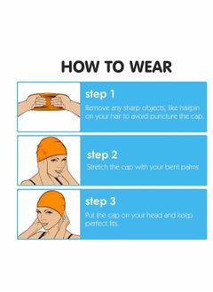 KASTWAVE Kids Swim Cap, Fun Silicone High Elastic Swim Caps, Boys and Girls Waterproof Children Diving Cartoon Animals Cap for Long Short Hair  - Image 3