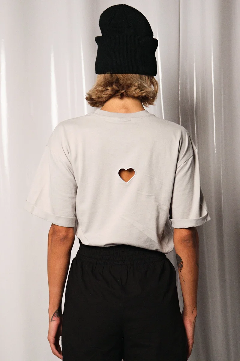 Virgio VIRGIO 100% Cotton Embroidered Cutout Detail Tee