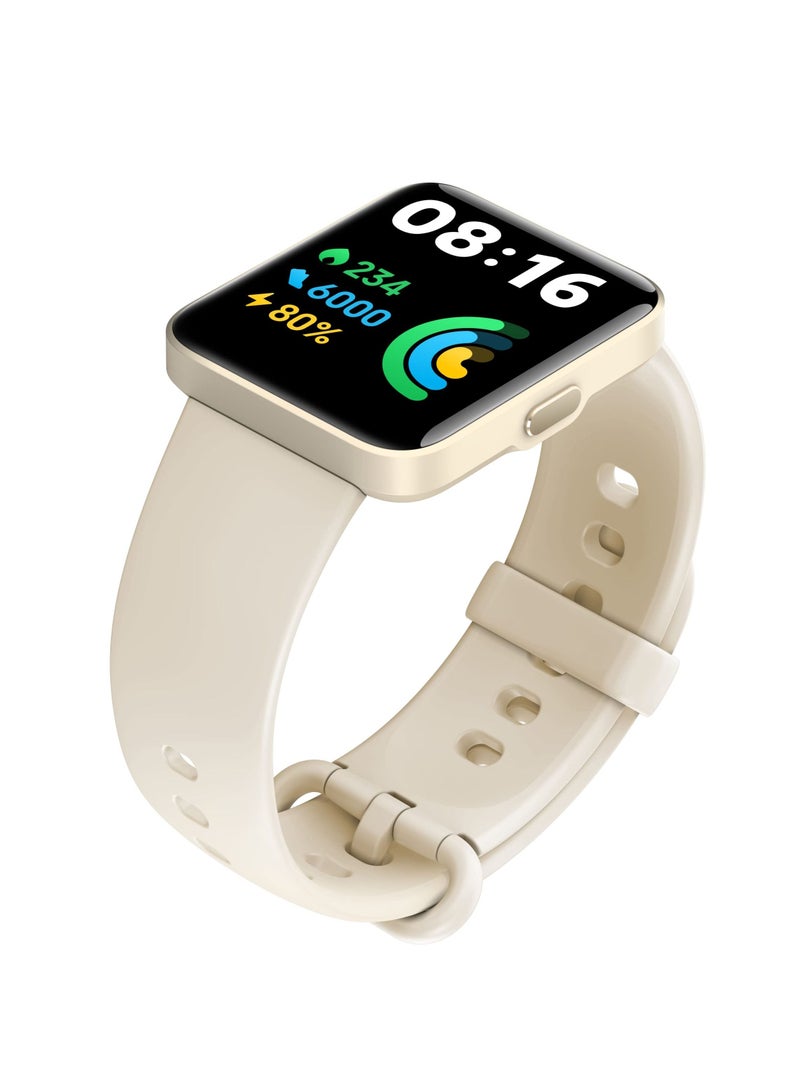 For MI Watch Lite 2/Redmi Watch 2 Lite Silicone Sports Band Strap Replacement Wristband (ivory) - Image 4
