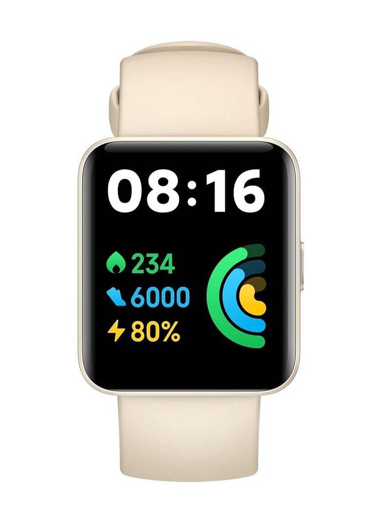 For MI Watch Lite 2/Redmi Watch 2 Lite Silicone Sports Band Strap Replacement Wristband (ivory) - Image 2
