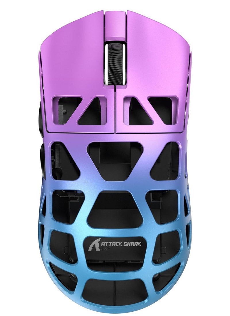 Attack Shark R3 46g Superlight Magnesium Alloy Wireless Gaming Mouse, BT/2.4Ghz/Wired Computer Mouse, 8000Hz Wireless Polling Rate, PAW3395 26K DPI Optical Sensor Programmable Mice for Win/Mac  - Image 1