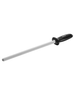 Samura Samura Ceramic Knife Sharpening Honing Rod | Honing Rod For Professional Chefs and Home Cooks | Knife Honing Sharpener Rod 10-inch Black  - Image 1