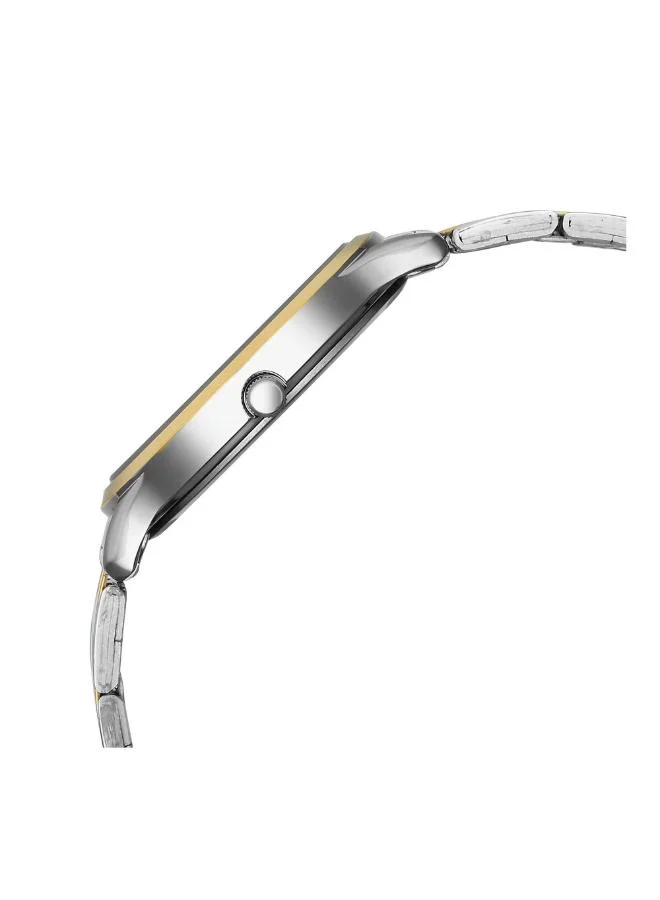 تيتان Men Analog Display Watch With Silver Gold Stainless Steel Strap - 1825BM02