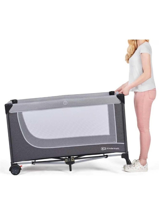 Kinderkraft - Leody Baby Travel Bed 129x65x76 cm - 17990 - Image 3