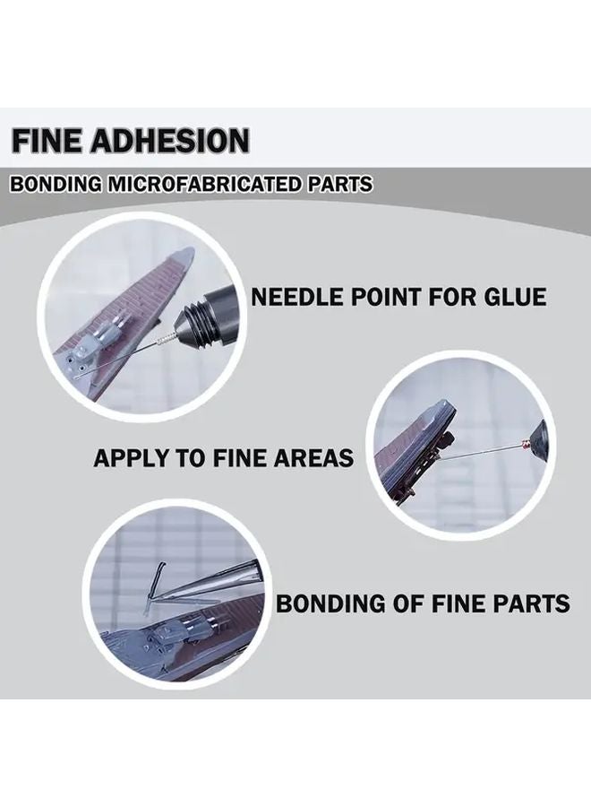 مُطَبِّق الغراء الأسود الدقيق مع إبر تنظيف الفوهات لمجسمات النماذج - Image 5