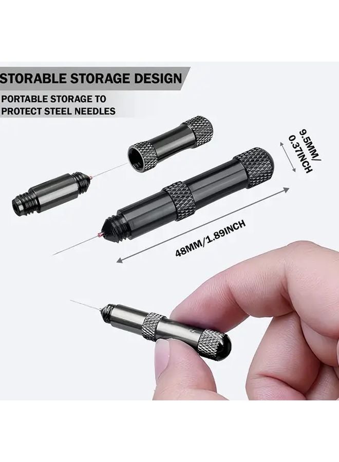 مُطَبِّق الغراء الأسود الدقيق مع إبر تنظيف الفوهات لمجسمات النماذج - Image 3