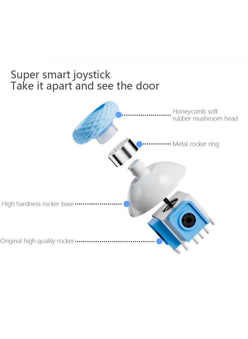 general Classic Joycon LinYuvo KS52 Bluetooth Game Controller for Switch, Switch Lite, Switch OLED with Color RGB Light, Super Smart Joystick, 1000mAh Battery, Six-Axis Gyroscope, Turbo Function, Adjustment Dual Vibration, Custom Back Key Macro Programming, ABXY Mechanical Buttons, Multi-Level Cross Key - Image 4