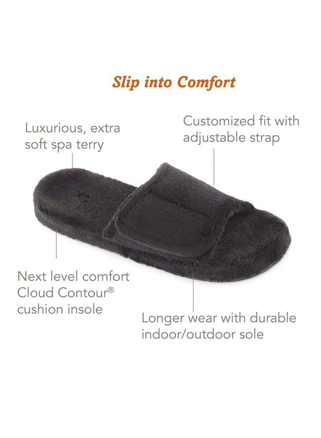 Acorn Men's Spa Slide Slipper, Black, Large / 10.5-11.5 Regular US - Image 2