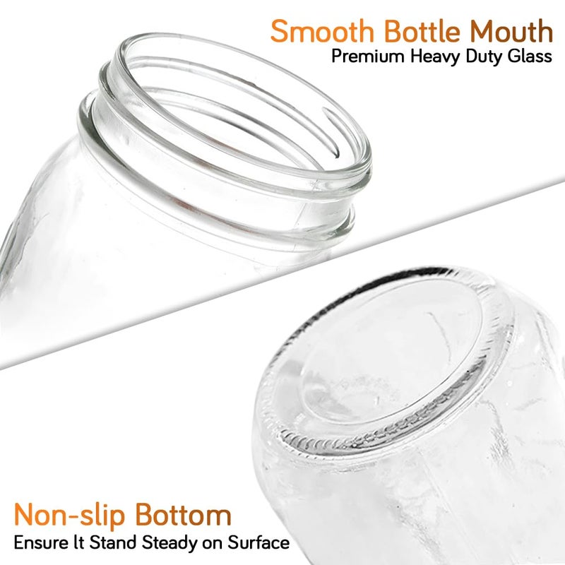 Showvigor 2 Pack Regular Mouth Mason Jars 16oz Glass Canning Jars with Airtight Lids for Preserving, Jam, Honey, Jelly, Wedding Favors, Sauces, Meal Prep, Overnight Oats, Salad - Image 3