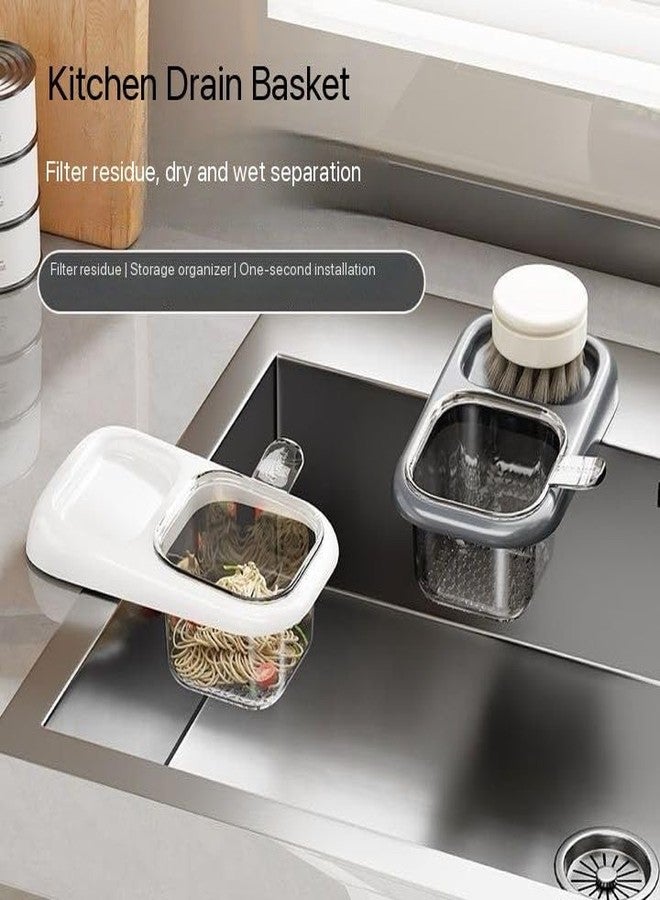 Wisik Enterprise Corner Sink Strainer Basket, New Upgraded Suction Cup Pressure Sink Drainer Basket, Food Drainer, Practical Corner Kitchen Sink (1) - Image 3