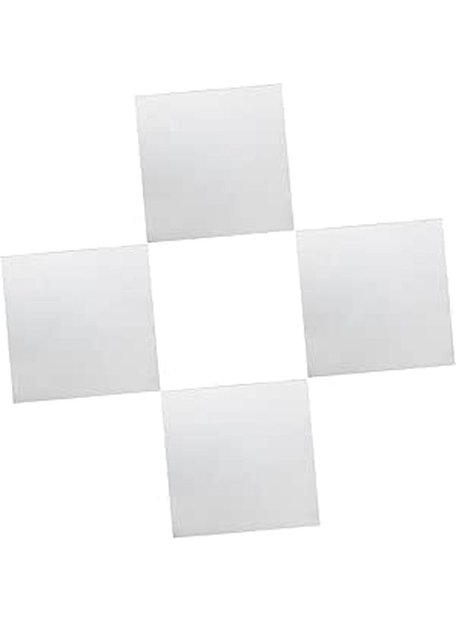 4 Pcs Self Adhesive Frameless Square Mirror Tiles For Wall Mounting Easy Installation - Image 1