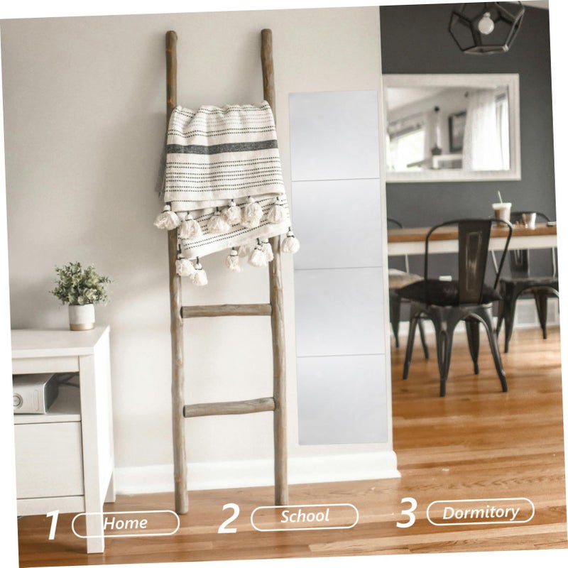 4 Pcs Self Adhesive Frameless Square Mirror Tiles For Wall Mounting Easy Installation - Image 5