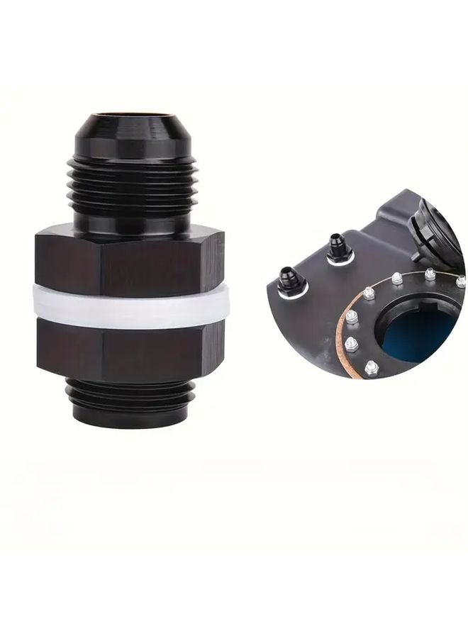 AN12 Automotive Connector with Battery Compartment Terminal Heavy Duty Fuel Line Plumbing Connector Threaded Shaft Leak Proof Seal for Cars Trucks Marine Industrial Compatible with AN Standards Ridged Grip Design Aluminum Alloy Construction - Image 5