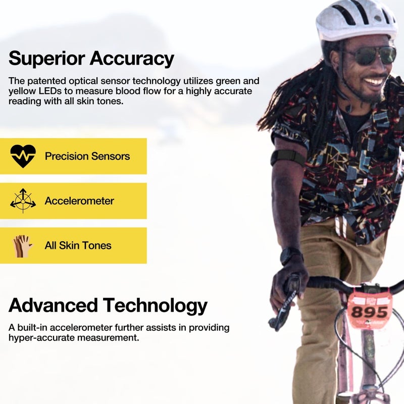 Scosche Rhythm R+2.0: Advanced Waterproof & Dustproof Heart Rate Monitor Armband with ANT+ & BLE Bluetooth Smart for Accurate Workout Tracking Compatible with Smartphones, Wahoo, Peloton, NordicTrack - Image 4