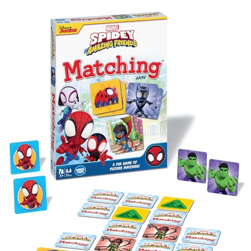 Wonder Forge Marvel Spidey and His Amazing Friends Matching Game Educational Memory Game for Kids Ages 3 Fun for Toddler Boys and Girls Featuring Spiderman and Friends - Image 1