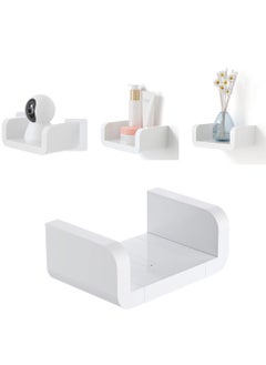 Y&D Adhesive Floating Shelf Wall Non-Drilling Monitor for Security Cameras U Shaped Organizer Display Picture Ledge Office Home Decor Kitchen Bathroom Storage  - Image 1