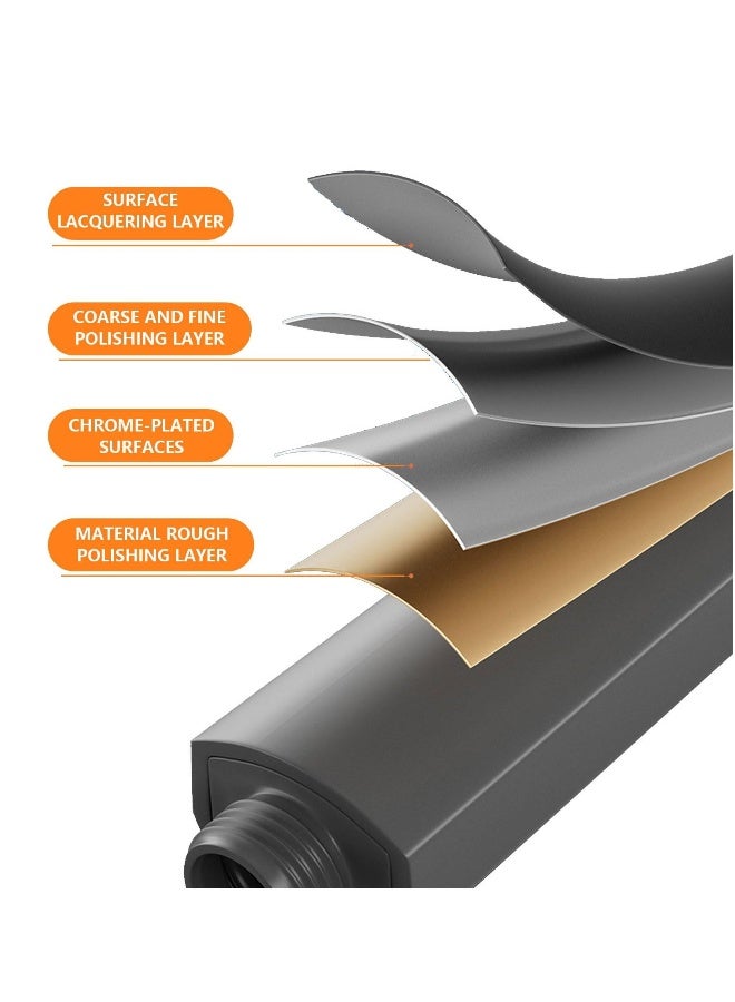 رأس الدش عالي الضغط مع 4 أوضاع لرش الماء، رأس دش مربع قوي لزيادة ضغط الماء، رأس دش محمول، رأس دش موفر للماء بشكل عالمي - Image 3