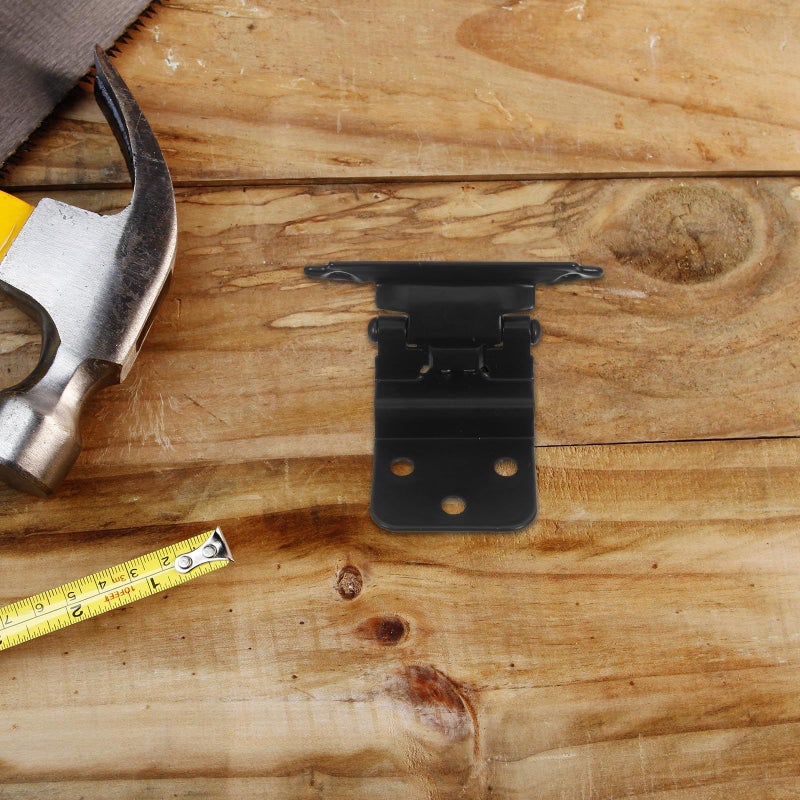 Self Closing Spring Loaded Door Hinge 3 8 Inch Black 1 4mm Thick Cabinet Replacement - Image 5