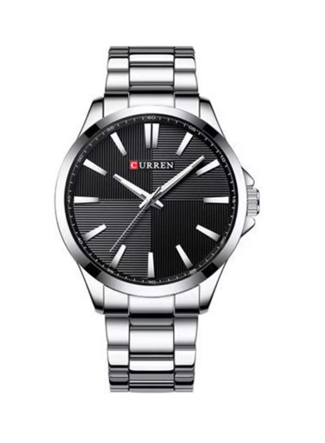 CURREN ساعة يد أنالوج للرجال مقاومة للماء 8322 - 45 مم - فضي - Image 1
