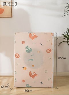 DUNISO Thick Fabric Washing Machine Cover Waterproof Dustproof Sunscreen Durable Washer Cover with Smooth Zipper and Velcro for Laundry Kitchen Home  - Image 4