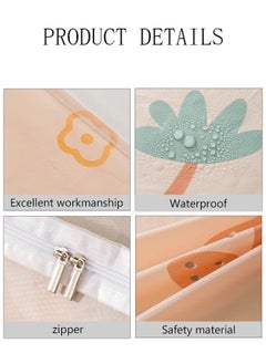DUNISO Thick Fabric Washing Machine Cover Waterproof Dustproof Sunscreen Durable Washer Cover with Smooth Zipper and Velcro for Laundry Kitchen Home  - Image 5