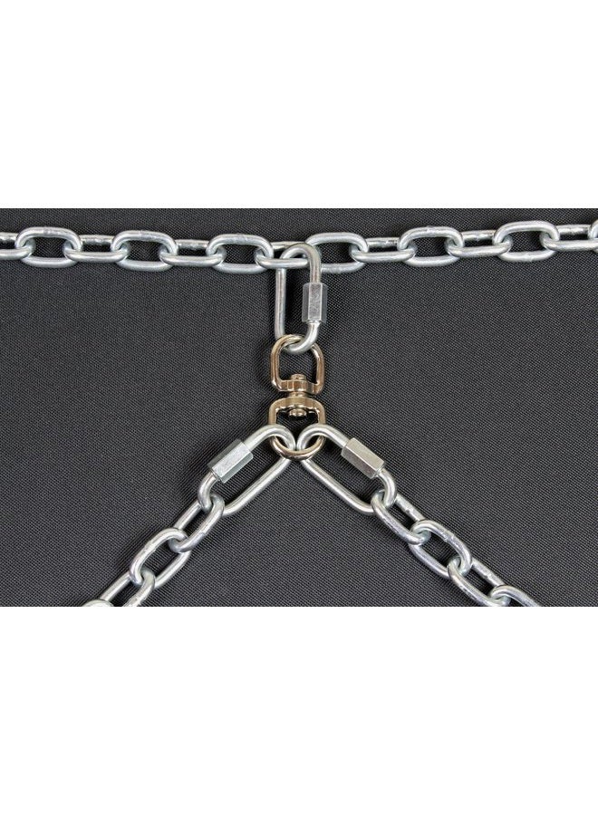 Chew Proof Truck Bed Two Dog Tether Chain SUV UTV Pet Leash Harness Vehicle Restraint Barrier Cable Dual Tie Down Out - Image 2