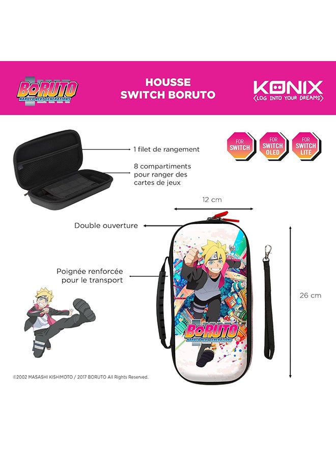 Konix Boruto Naruto Next Generations Protective Case and Transport Bag World for Nintendo Switch, Switch Lite and Switch OLED - Boruto Konoha Design - Image 2